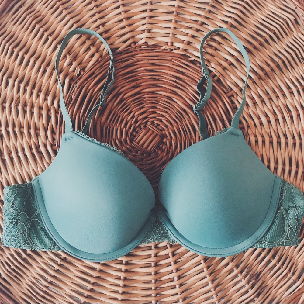 Target Olive Green Push Up Bra - Size 34A